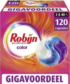 Robijn Wascapsules 3-in-1 Color 3 X 40 Stuks
