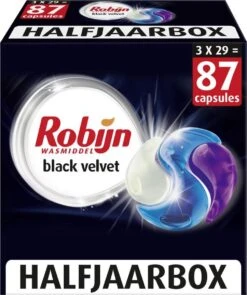 Robijn Black Velvet Wascapsules - 3 X 29 Wasbeurten - Halfjaarbox