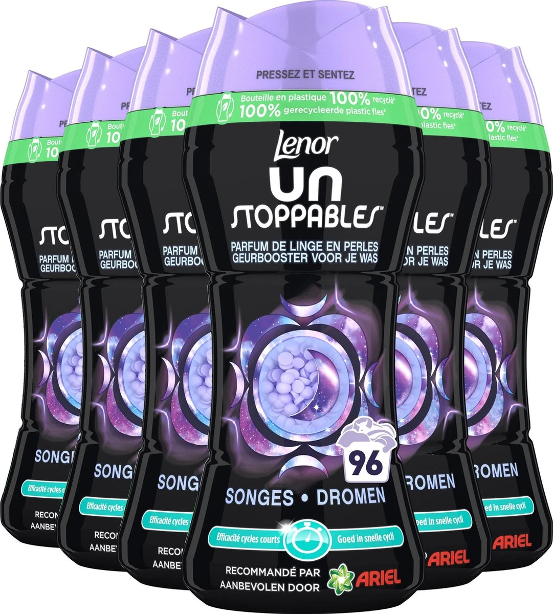 Lenor Geurbooster Dromen - Geurparels - 6x16 Wasbeurten - Voordeelverpakking 3 Lenor Geurbooster Dromen - Geurparels - 6x16 Wasbeurten - Voordeelverpakking