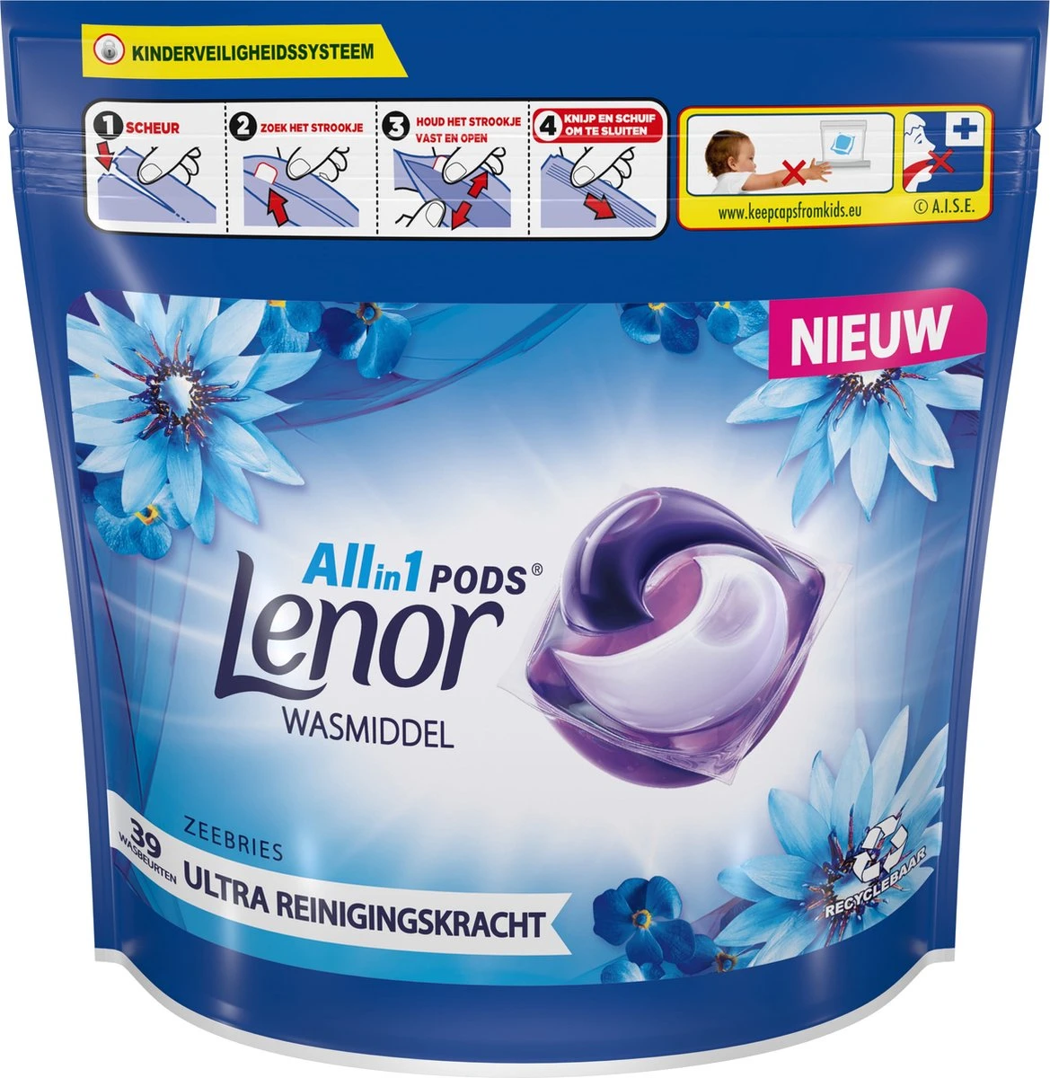 Lenor All In 1 Wasmiddel Pods - Voordeelverpakking 3 X 39 Wasbeurten - Afbeelding 4