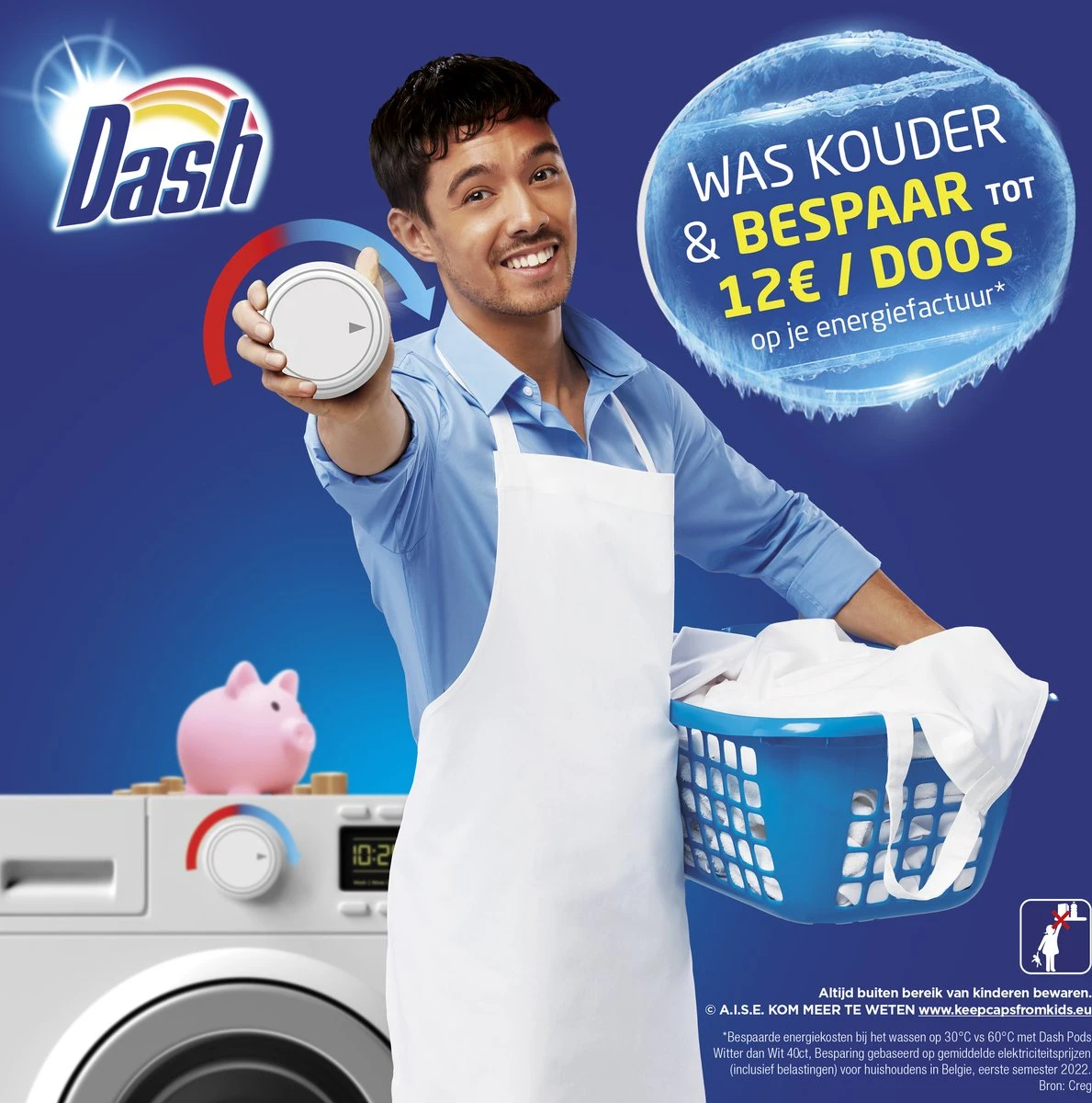 Dash All In 1 Wasmiddel Pods - Oceaanrust Wascapsules - Voordeelverpakking 3 X 40 Wasbeurten - Afbeelding 3