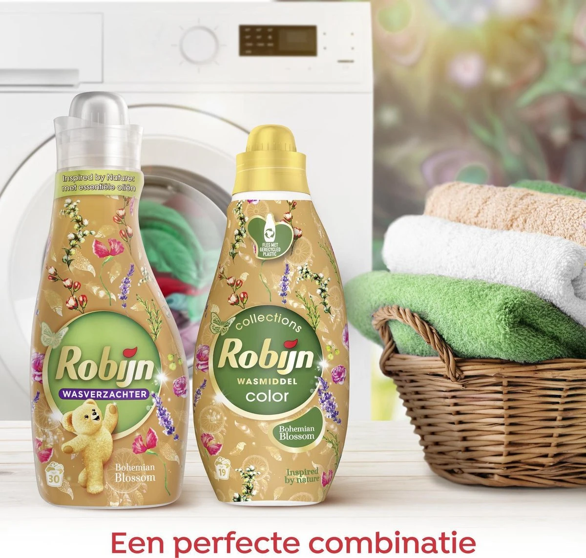 Robijn Klein & Krachtig Color Bohemian Blossom Vloeibaar Wasmiddel - 8 X 19 Wasbeurten - Voordeelverpakking - Afbeelding 9