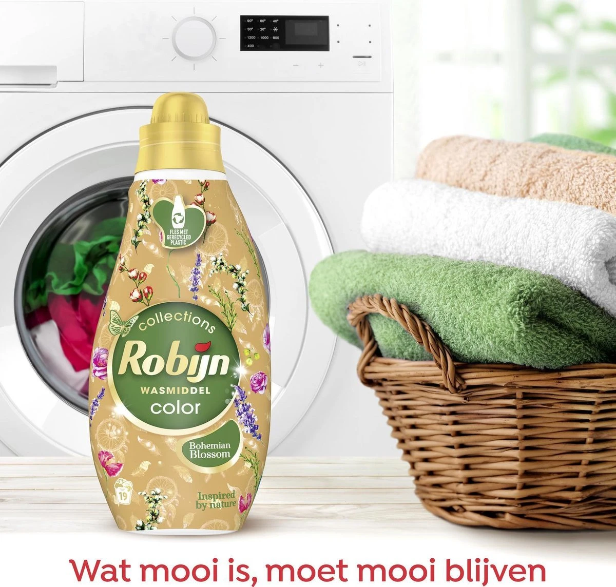 Robijn Klein & Krachtig Color Bohemian Blossom Vloeibaar Wasmiddel - 8 X 19 Wasbeurten - Voordeelverpakking - Afbeelding 7