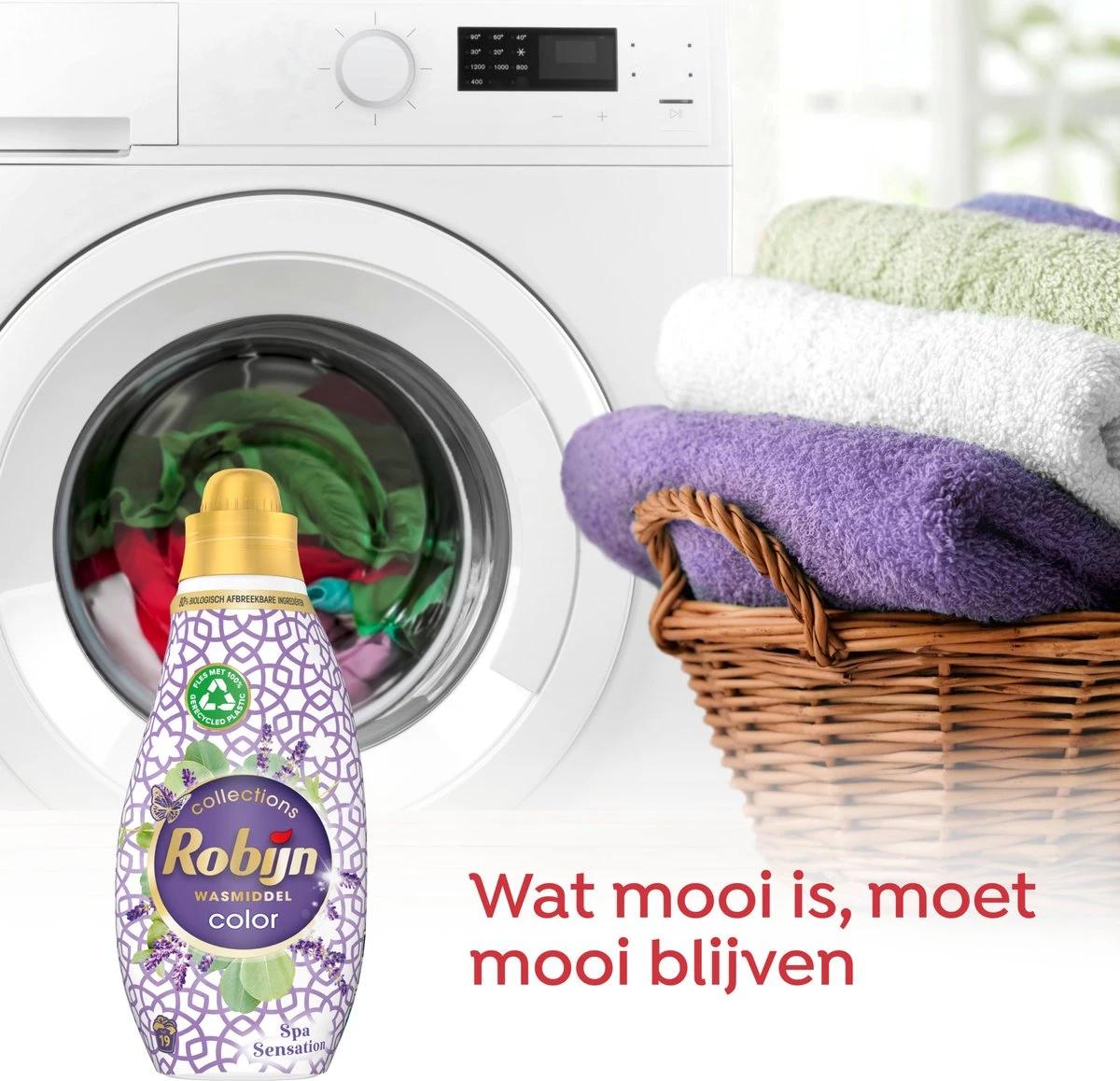 Robijn Klein & Krachtig Collections Color Spa Sensation Vloeibaar Wasmiddel - 8 X 19 Wasbeurten - Voordeelverpakking - Afbeelding 4