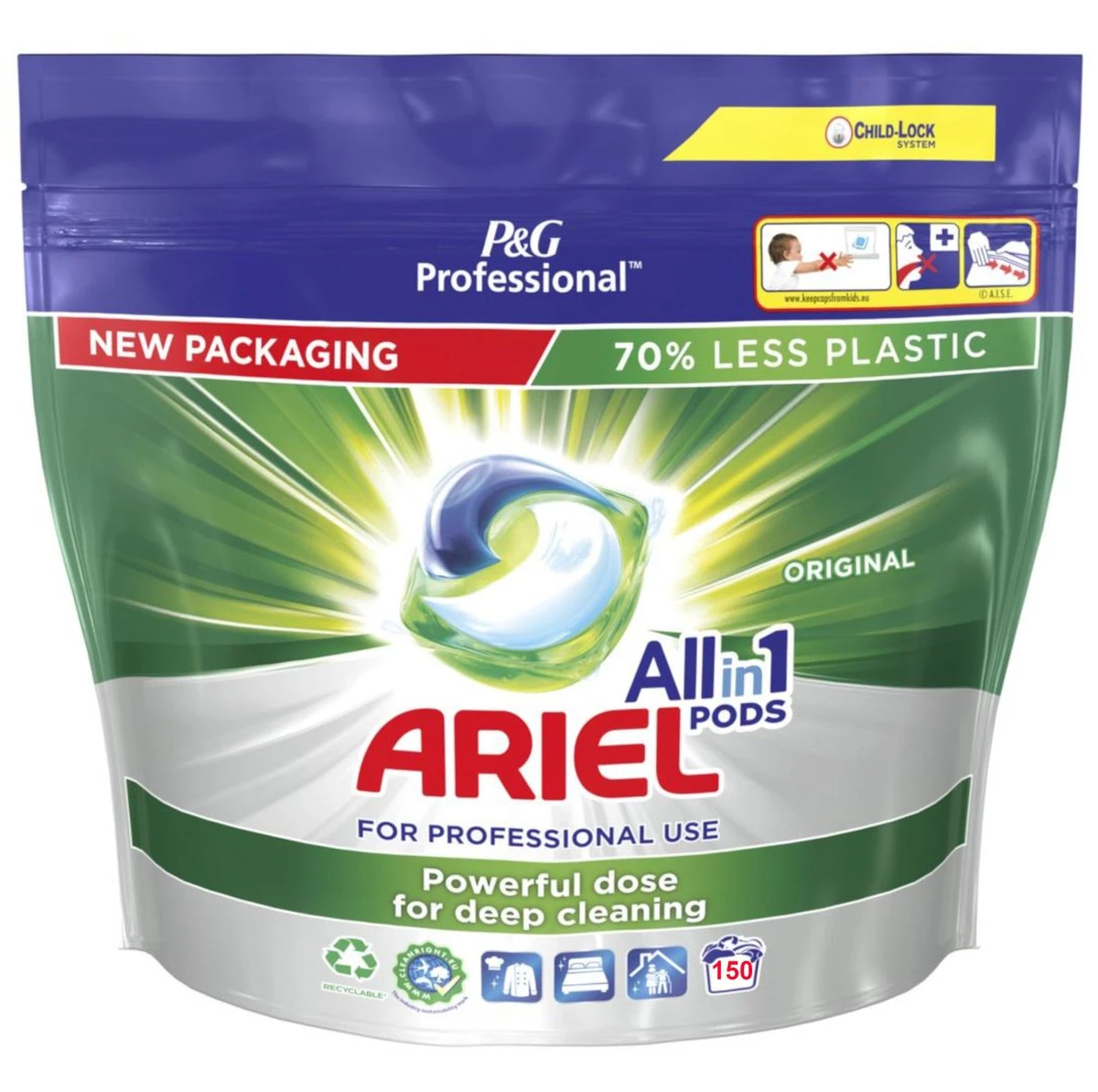 Ariel All In 1 Pods Regular - 2x75 Wasbeurten - Voordeelverpakking - Afbeelding 2