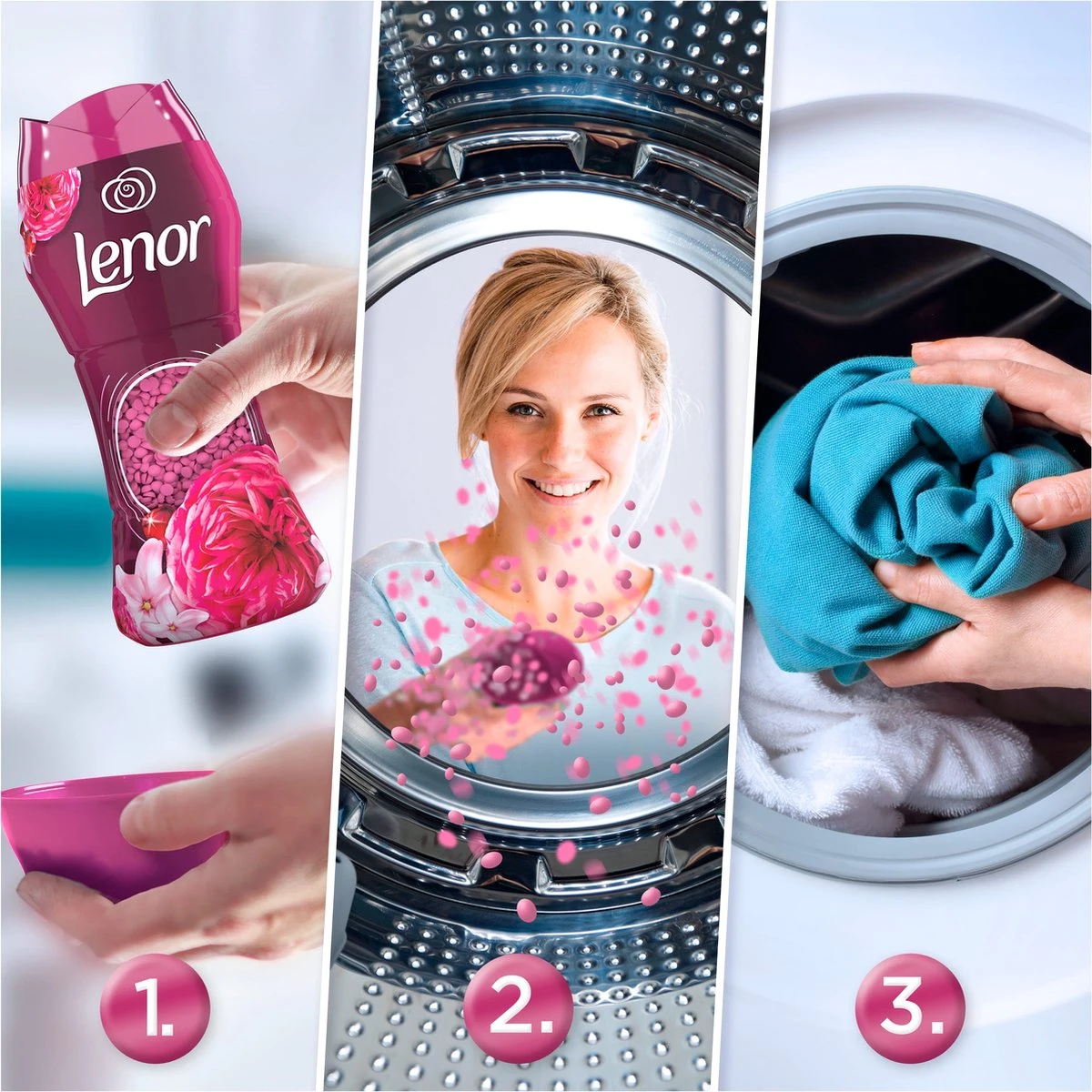 Lenor Robijn Jasmijn - In-Wash Geurbooster - Voordeelverpakking 6 X 16 Wasbeurten - Afbeelding 3