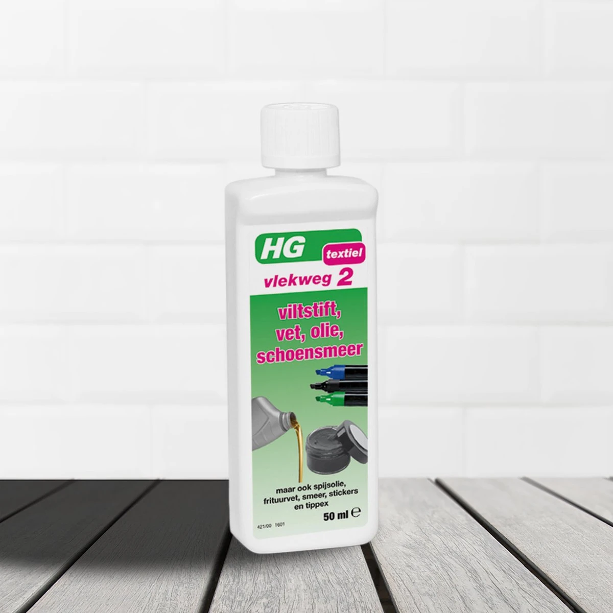 HG Vlekweg 2 - 50ml - Voor O.a. Vlekken Van Viltstift, Vet, Olie & Schoensmeer - Afbeelding 5