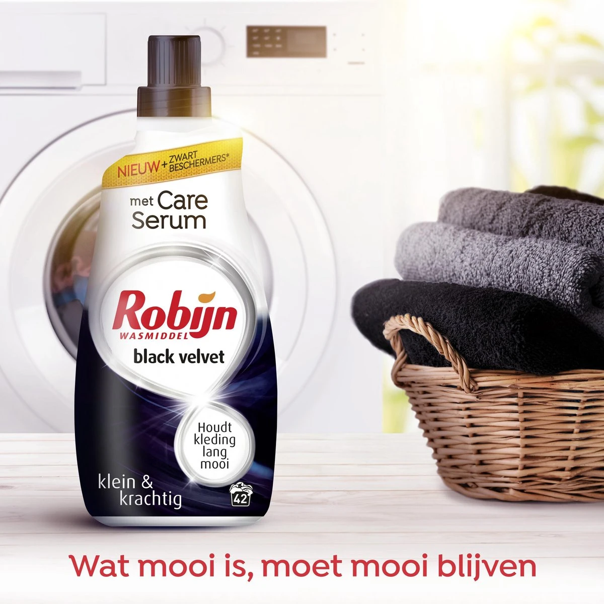 Robijn Klein & Krachtig Black Velvet Vloeibaar Wasmiddel - 2 X 42 Wasbeurten - Voordeelverpakking - Afbeelding 6
