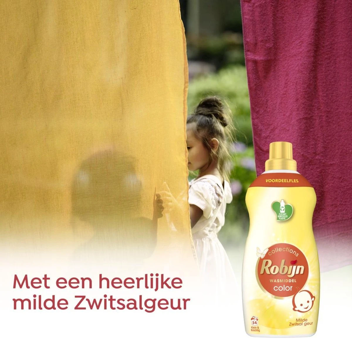 Robijn Klein & Krachtig Zwitsal Vloeibaar Wasmiddel - 2 X 34 Wasbeurten - Voordeelverpakking - Afbeelding 8