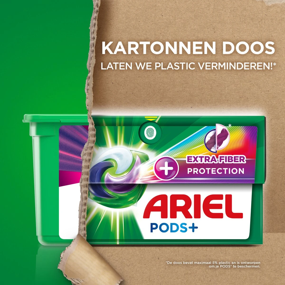 Ariel Wasmiddel Pods + Extra Vezelbescherming - Kleur - 28 Wasbeurten - Afbeelding 4