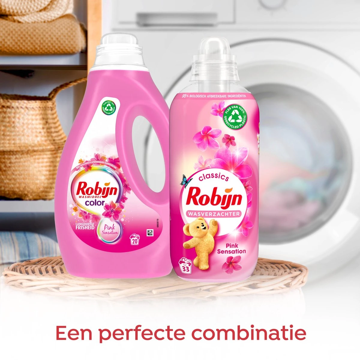 Robijn Color Pink Sensation Vloeibaar Wasmiddel - 6 X 20 Wasbeurten - Voordeelverpakking - Afbeelding 6