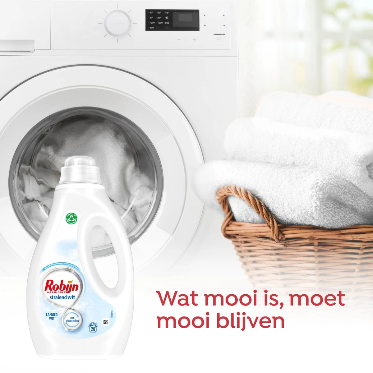 Robijn Stralend Wit Vloeibaar Wasmiddel 20 Wasbeurten - Afbeelding 7