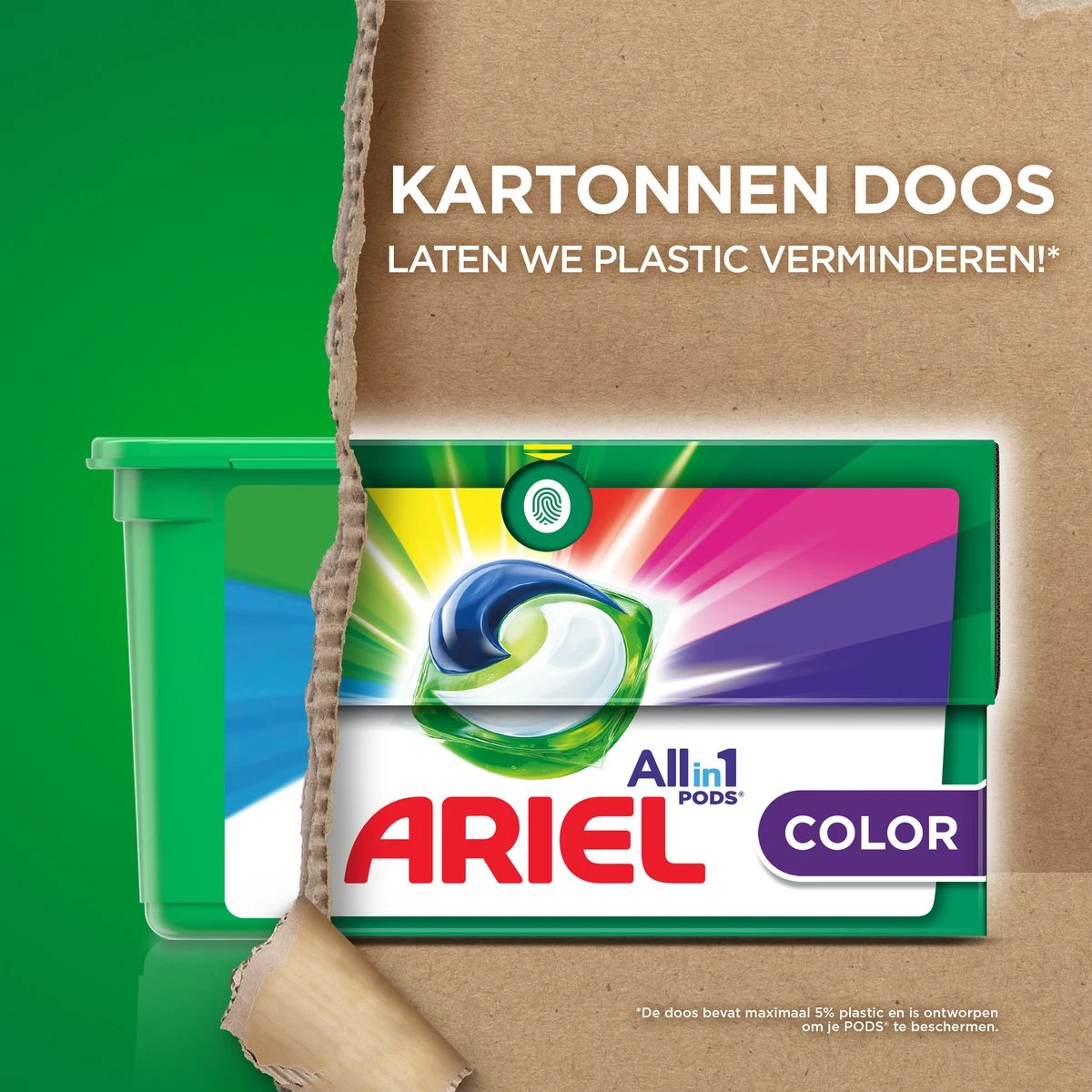 Ariel All In 1 Wasmiddel Pods - Kleur - 4 X 38 Wasbeurten - Voordeelverpakking - Afbeelding 5