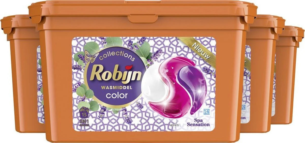 Robijn Spa Sensation 3 In 1 Wascapsules - 4 X 15 Wasbeurten - Voordeelverpakking - Afbeelding 2