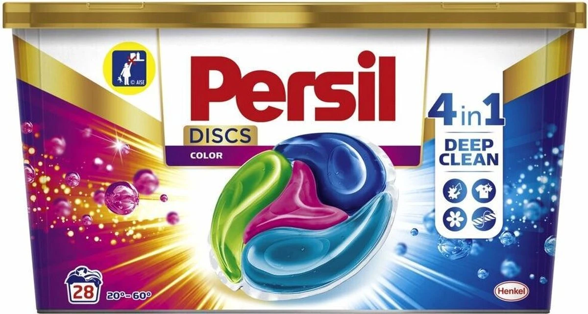 Persil® Persil Discs Color Wascapsules - Wasmiddel Capsules - Voordeelverpakking - 28 Wasbeurten