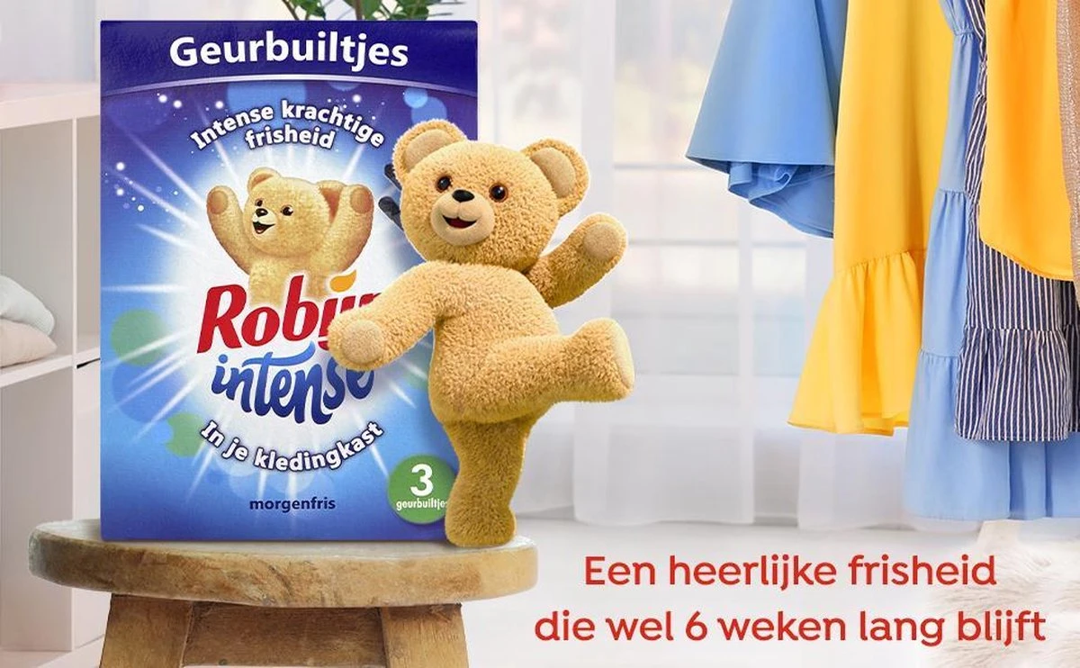 Robijn Geurbuiltje Intense 3 STUKS - Geur- Geurbuiltjes- Geurzakjes Voor In De Kledingkast - Afbeelding 3