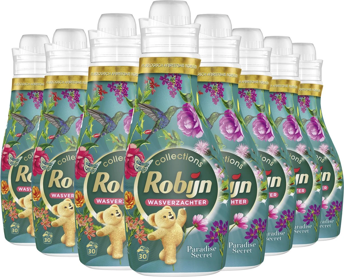 Robijn Collections Paradise Secret Wasverzachter - 8 X 30 Wasbeurten - Voordeelverpakking - Afbeelding 2