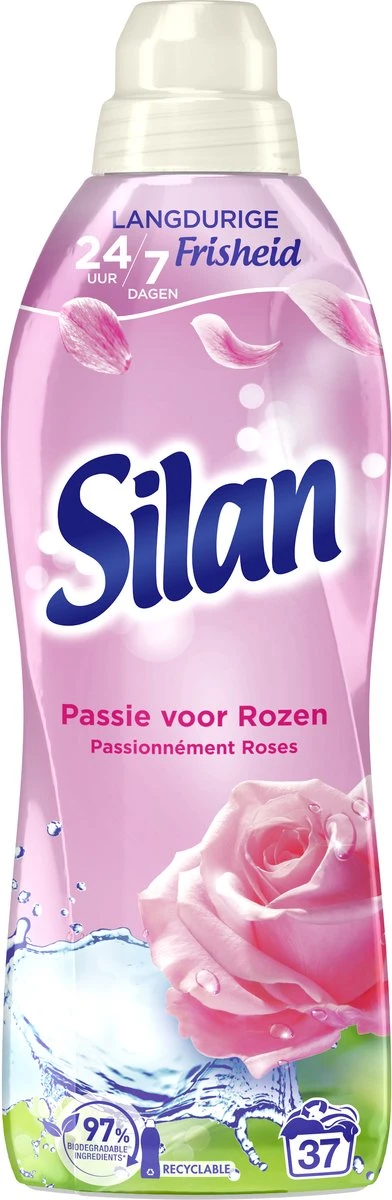Silan Passie Voor Rozen Wasverzachter - 6 X 37 Wasbeurten - Voordeelverpakking - Afbeelding 3