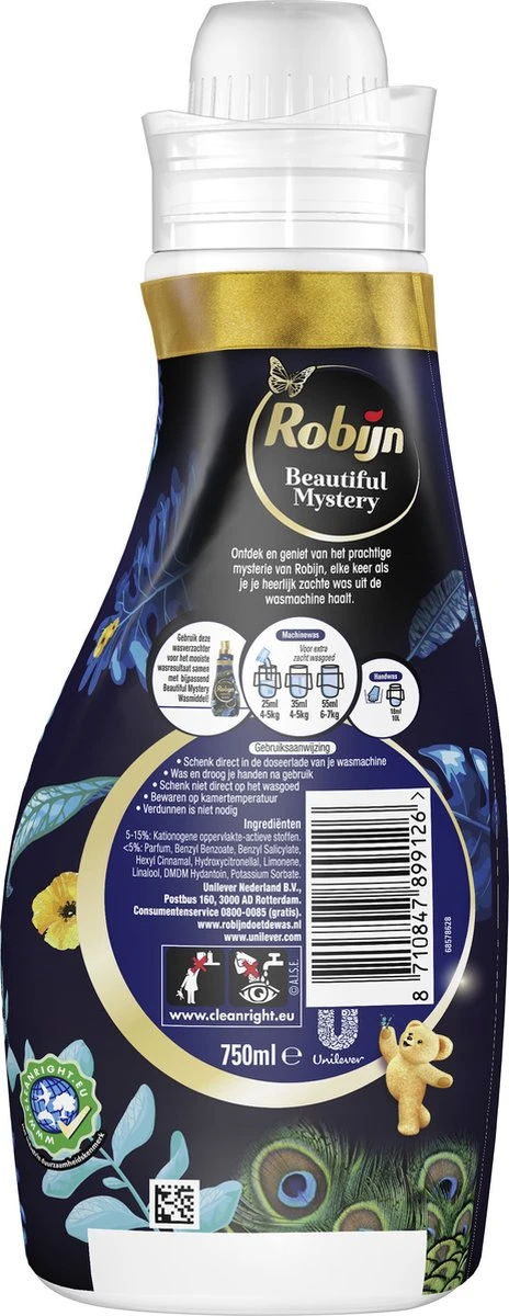Robijn Perfect Match Stralend Wit, Black Velvet En Color Wasmiddel - En Wasverzachter Pakket - 6 Stuks - Voordeelverpakking - Afbeelding 12