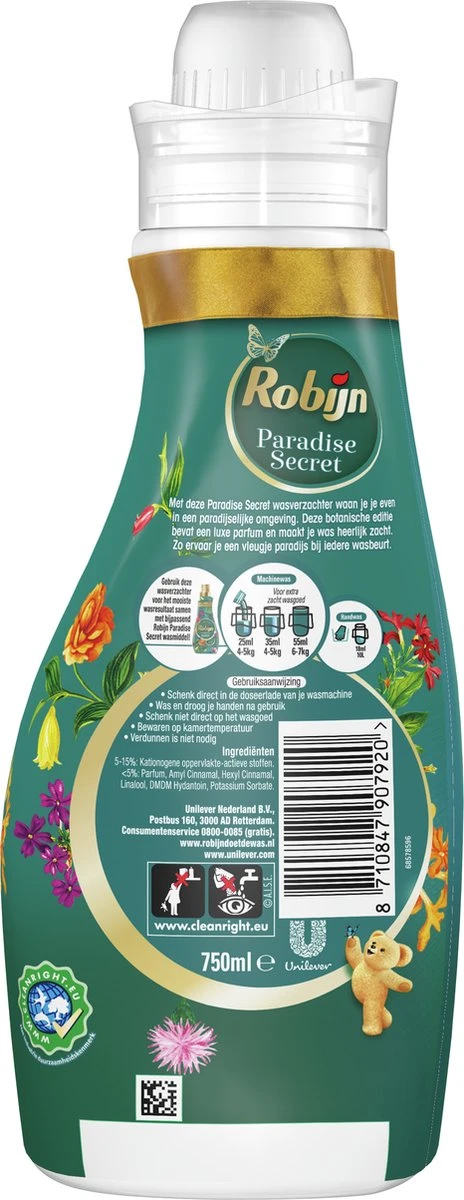 Robijn Collections Paradise Secret Wasverzachter - 8 X 30 Wasbeurten - Voordeelverpakking - Afbeelding 3