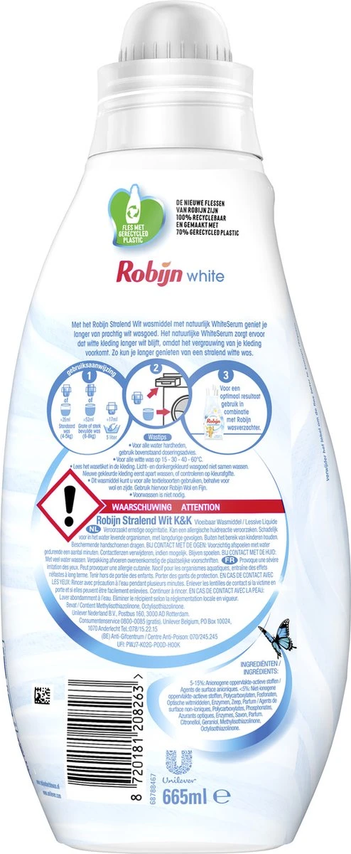 Robijn Perfect Match Stralend Wit, Black Velvet En Color Wasmiddel - En Wasverzachter Pakket - 6 Stuks - Voordeelverpakking - Afbeelding 9