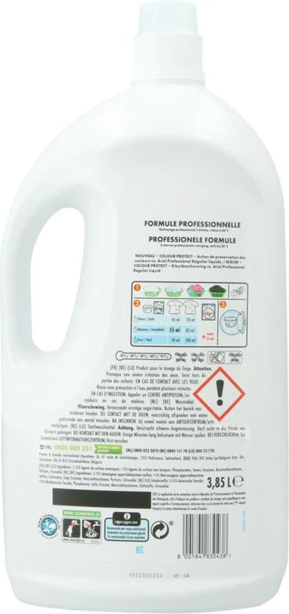 Ariel Professional Vloeibaar Wasmiddel - Color - 3.85l (70 Wasbeurten) - Afbeelding 3