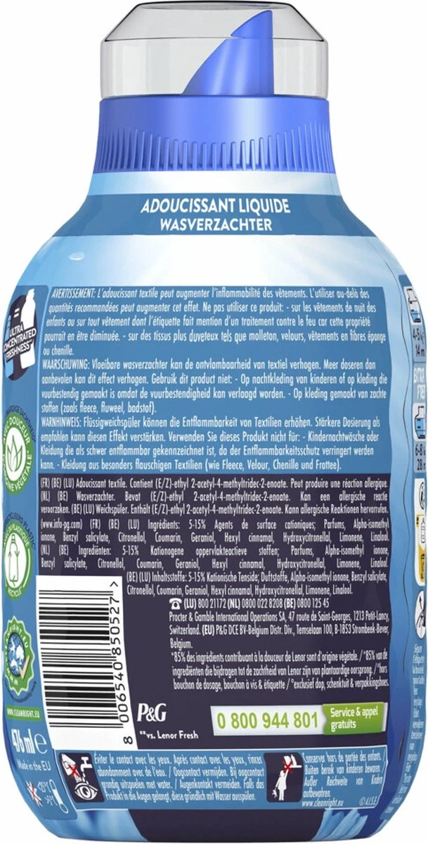 Lenor Wasverzachter Fresh Air Ochtendfris 476 Ml 5 Lenor Wasverzachter Fresh Air Ochtendfris 476 Ml - Afbeelding 3
