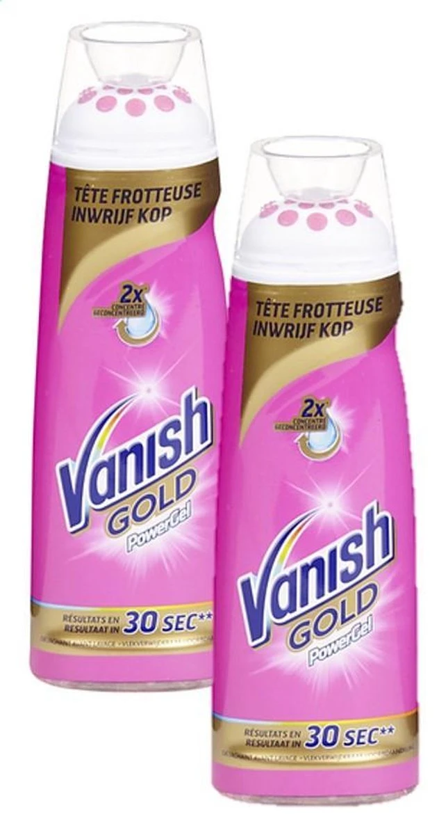 Vanish Oxi Action Gold Powergel Vlekverwijderaar - 200ml X2 - Afbeelding 3