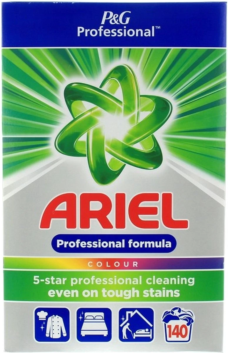 Ariel - Proffesional - Waspoeder Color - 9kg - 140 Wasbeurten - Afbeelding 2