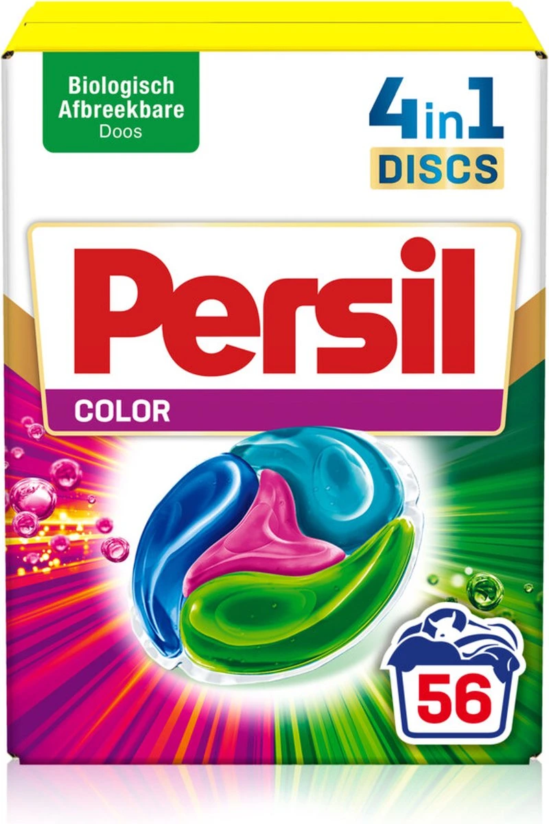Persil® Persil 4in1 Discs Color Wascapsules - Wasmiddel Capsules - Voordeelverpakking - 2x28 Wasbeurten